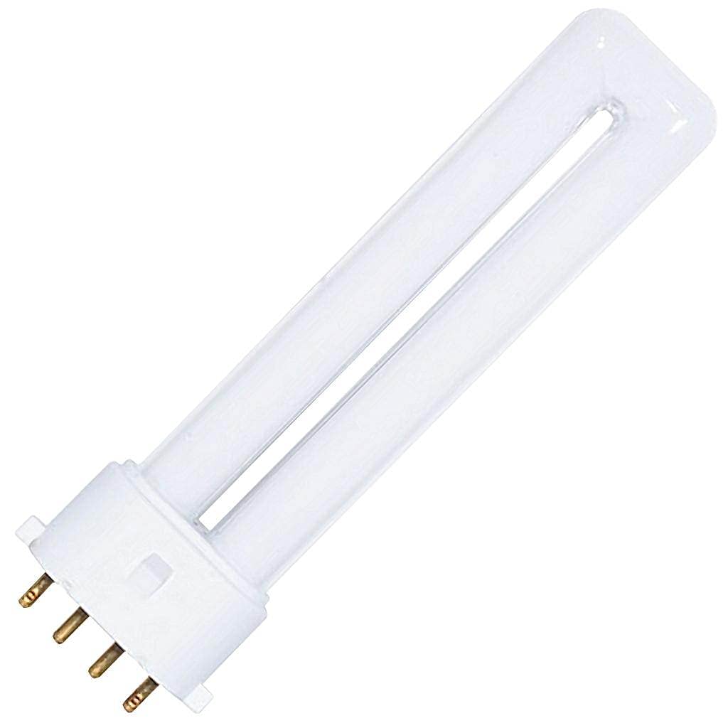 Satco S8362 2700K 7-Watt 2G7 Base T4 Twin 4-Pin Tube for Electronic and Dimming Ballasts, White, 1 Count (Pack of 1) 1