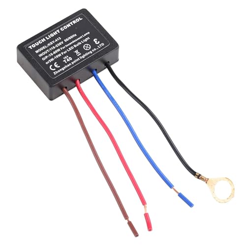 for Touch Lamp ON/Off Switch Control Module for Touch Dimmer Switch Repair Kit with 3 Levels Dimming Function Easy to in Touch Lamp Switch Adapter On Off Replacement Led 3 Way Wall Switches 1