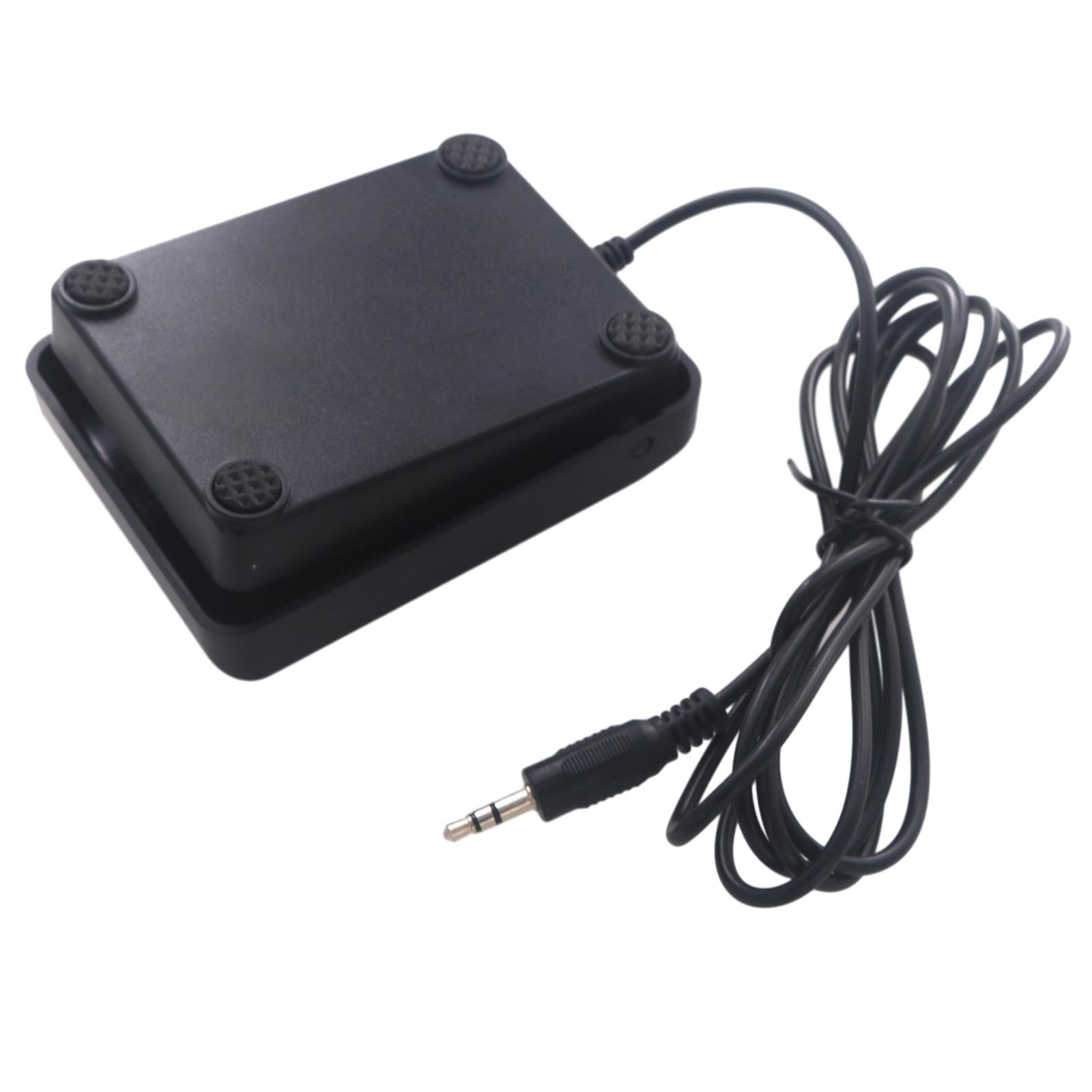 Vaveren Piano Sustain Pedal Electric Piano Sustain Foot Pedal 3.5mm Jack with 1.8M Cable Sturdy Piano Keyboard Pedal for Training, Exercise, Repairing 5