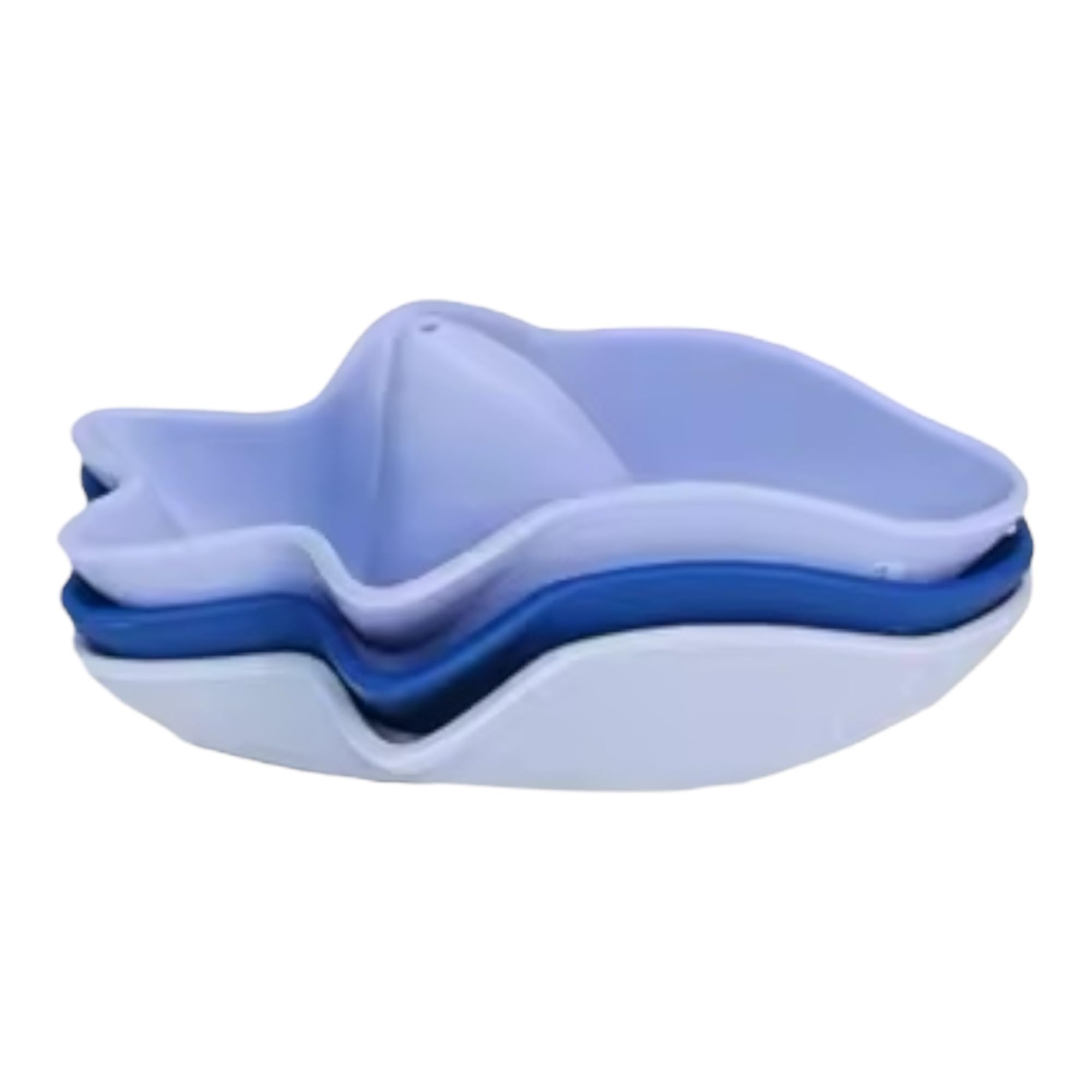 macoam Little Sharks Bath Toy Set – 3-Piece Silicone Bathtub Toy Set for Babies & Infants | Soft, Safe Baby Sensory Toys | Shark Toys for Toddlers (Blue) 1