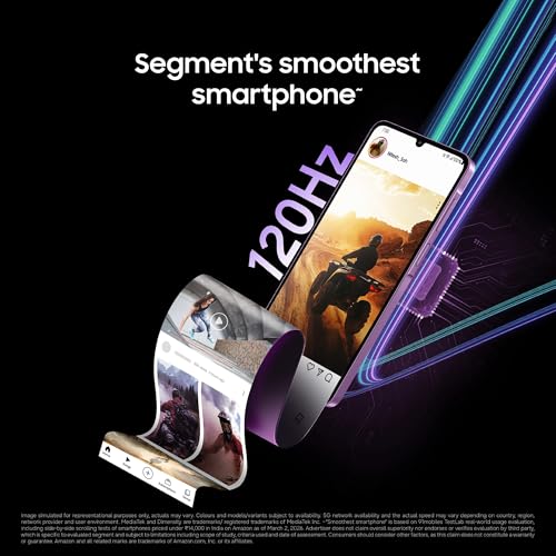 Samsung Galaxy M17e 5G Mobile (Vibe Violet, 6GB RAM, 128GB Storage) | Smoothest 120 Hz Refresh Rate| Monster 6000 mAh Battery | IP54 | 6 Gen OS Upgrades | AI | Gemini Live | Without Charger 3