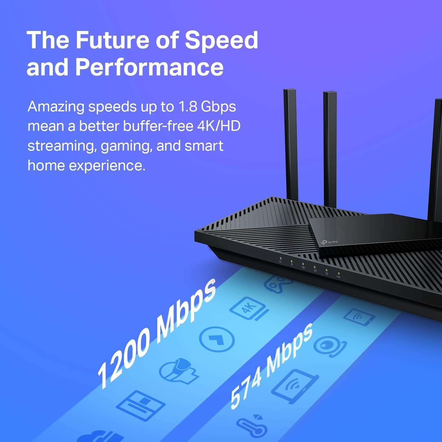 TP-Link AX1800 WiFi 6 Router V4 (Archer AX21) – Dual Band Wireless Internet Router, Gigabit Router, Easy Mesh, Works with Alexa - A Certified for Humans Device 2