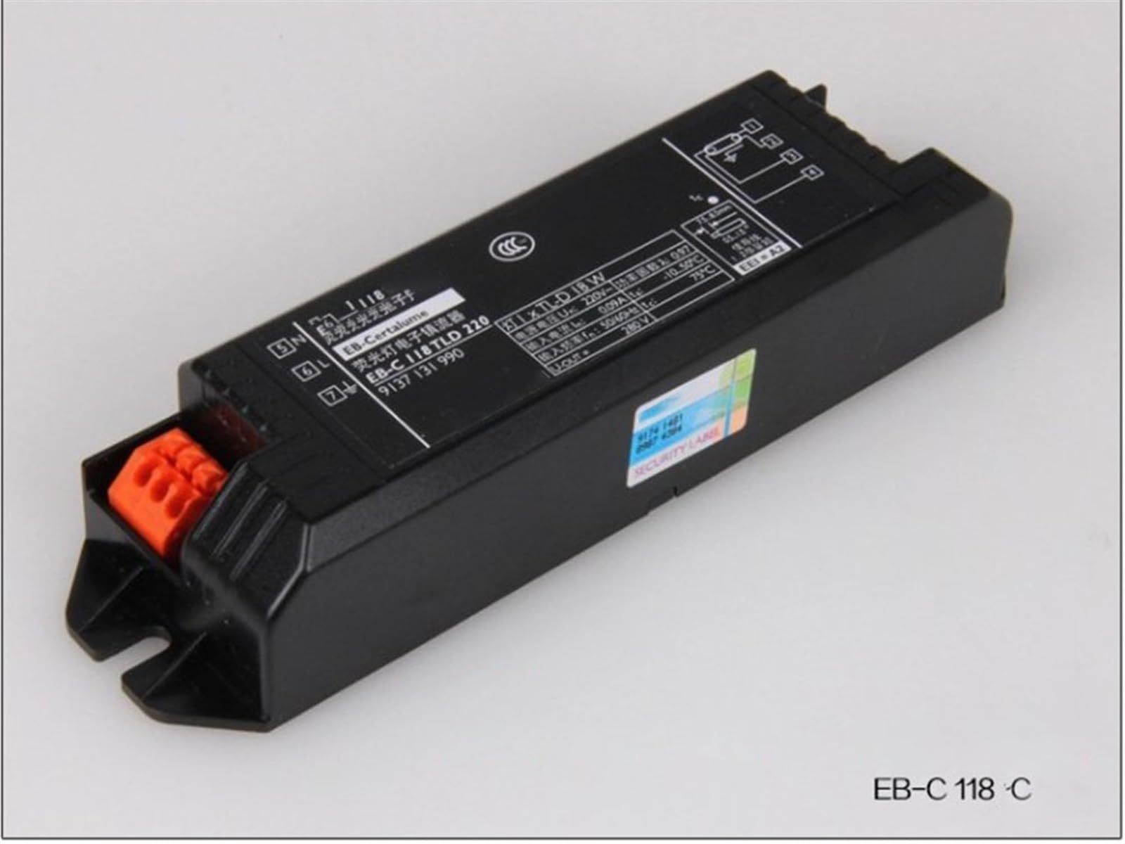 xubingg EB-C 118 TLD 220 18W FORT8 Fluorescent Tube Electronic Ballast HF-S one Pull one 3