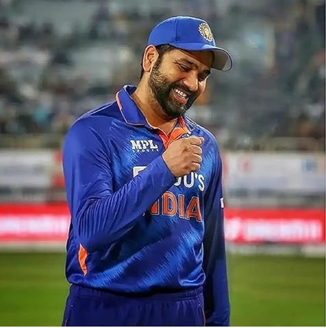 India Cricket Cap Original Quality Head Caps for Men Unisex Mens Cap Adjustable Buckle Caps Men women for All Sports Cricket Cap (black+white+blue) 5