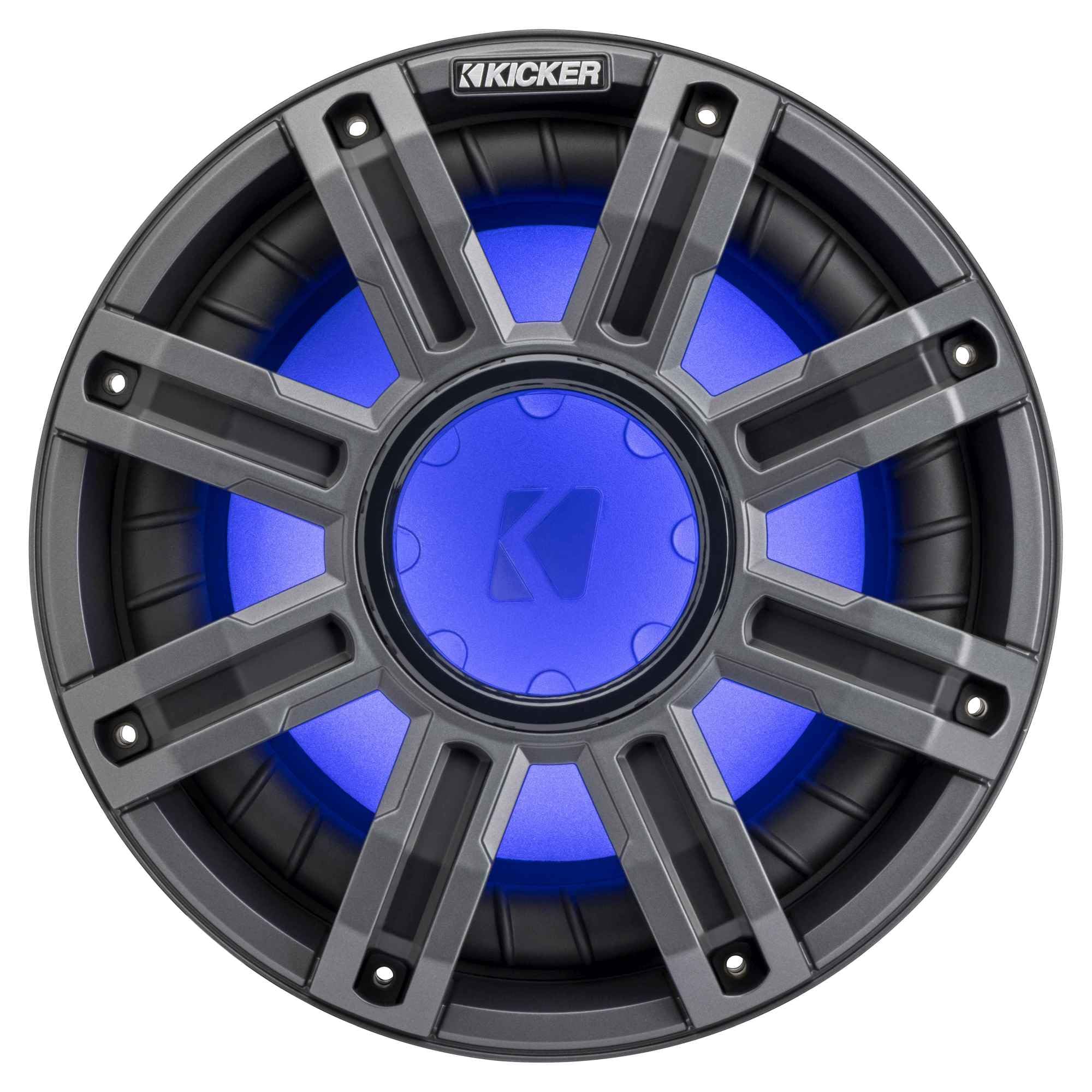 Kicker (2) 51MWF104 - MWF 10-Inch Premium Marine Subwoofer (Free-air) 4-ohm w/LED Remote 3