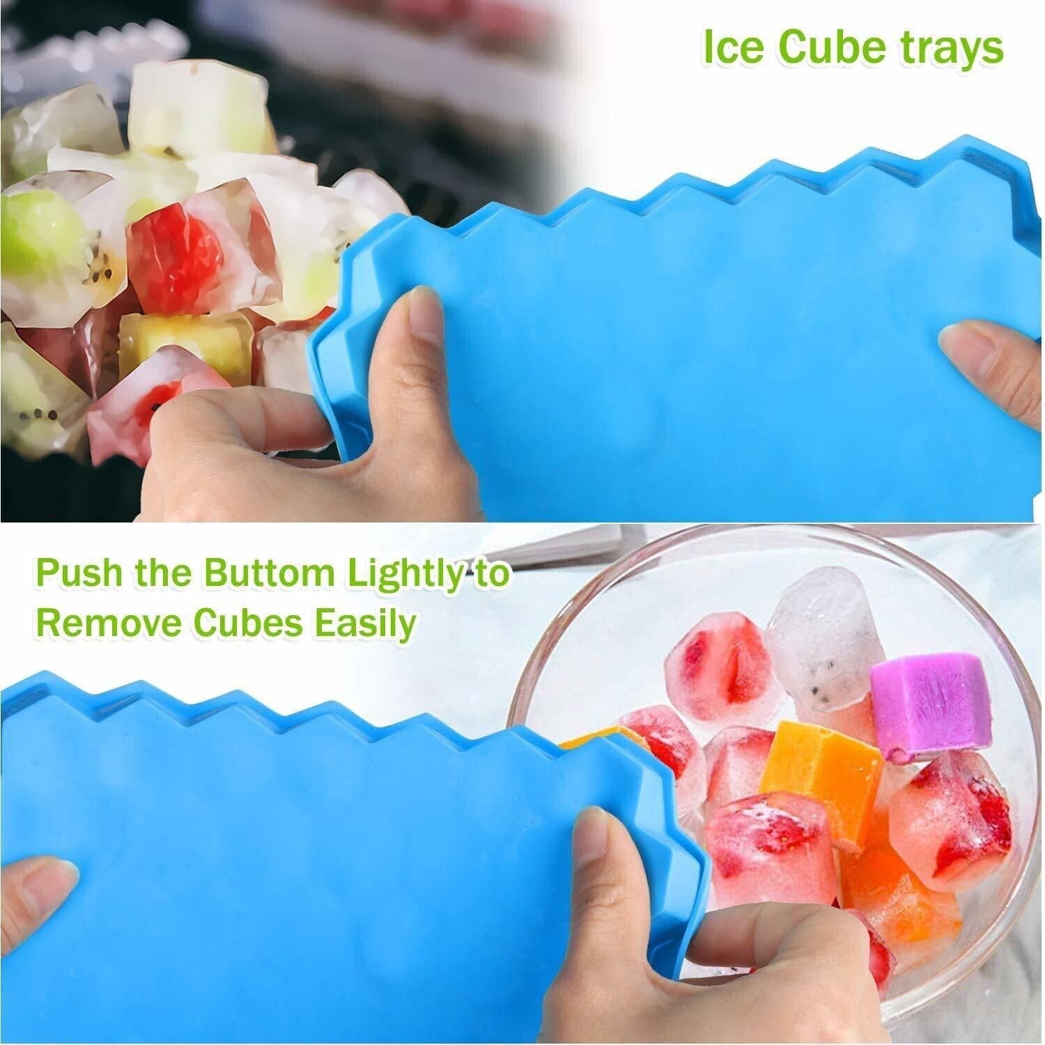 Gadget Deals 37 Cavity- ice Tray | ice Trays for Freezer Silicone |- ice Tray for Freezer | ice Cube Tray | Flexible Tray for Freezer 4
