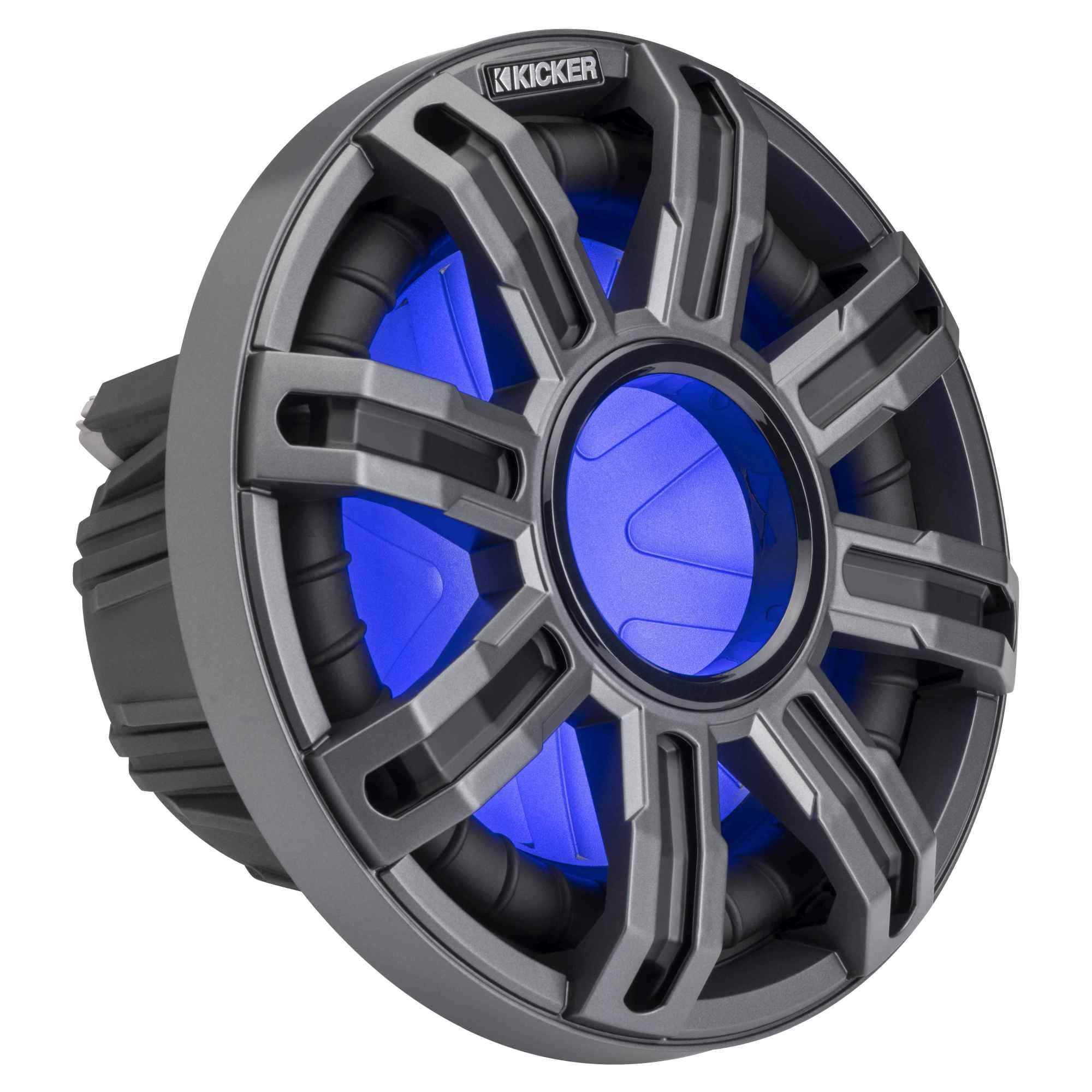 Kicker (2) 51MWF104 - MWF 10-Inch Premium Marine Subwoofer (Free-air) 4-ohm w/LED Remote 5