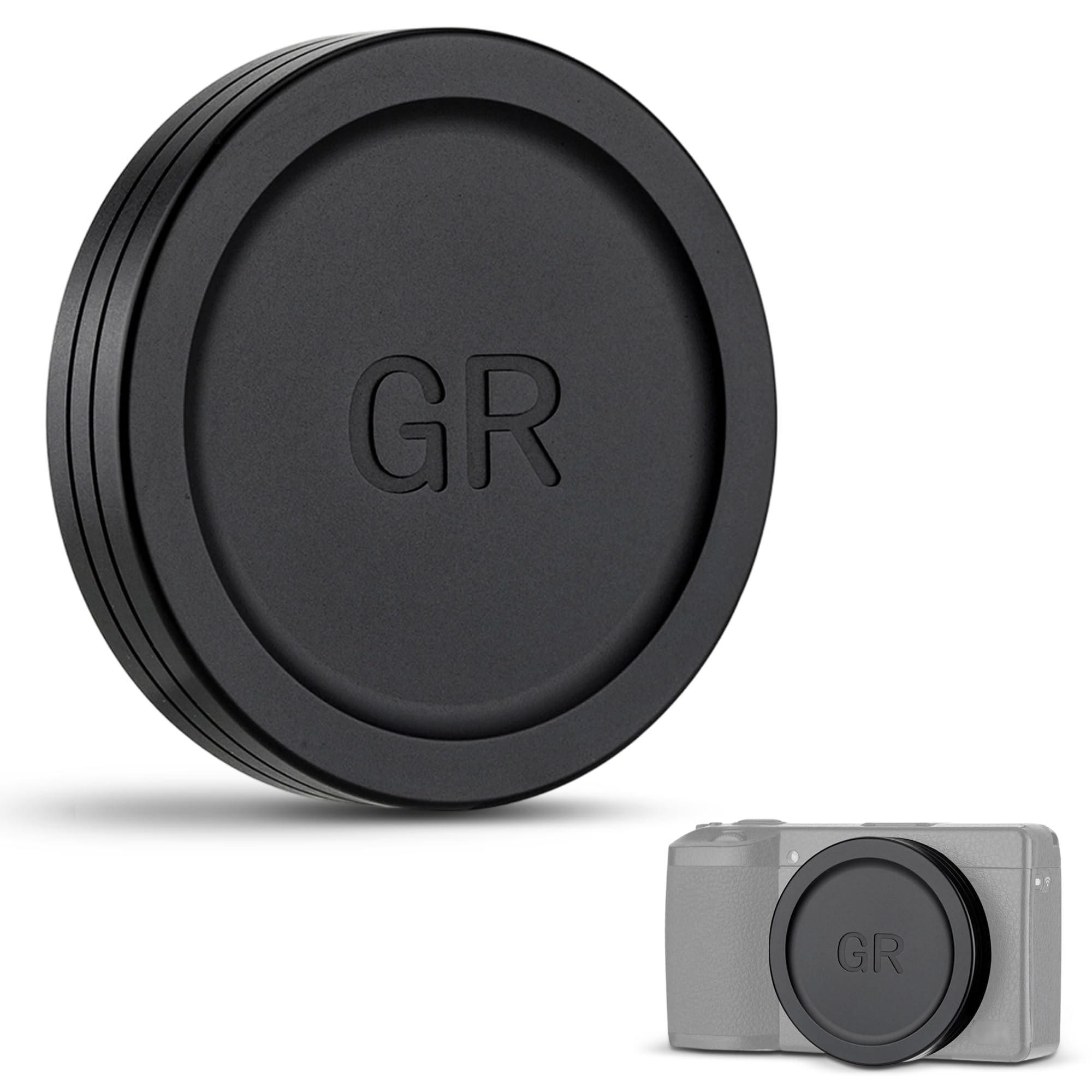 JJC Camera Lens Cap for Ricoh GR IV GRIV GR4 GR IV HDF Monochrome with Soft EVA Interior, Aluminium Durable Lens Protector Cover for GR 4 Digital Camera Accessories, Anti-dust and Scratch-Resistant 1