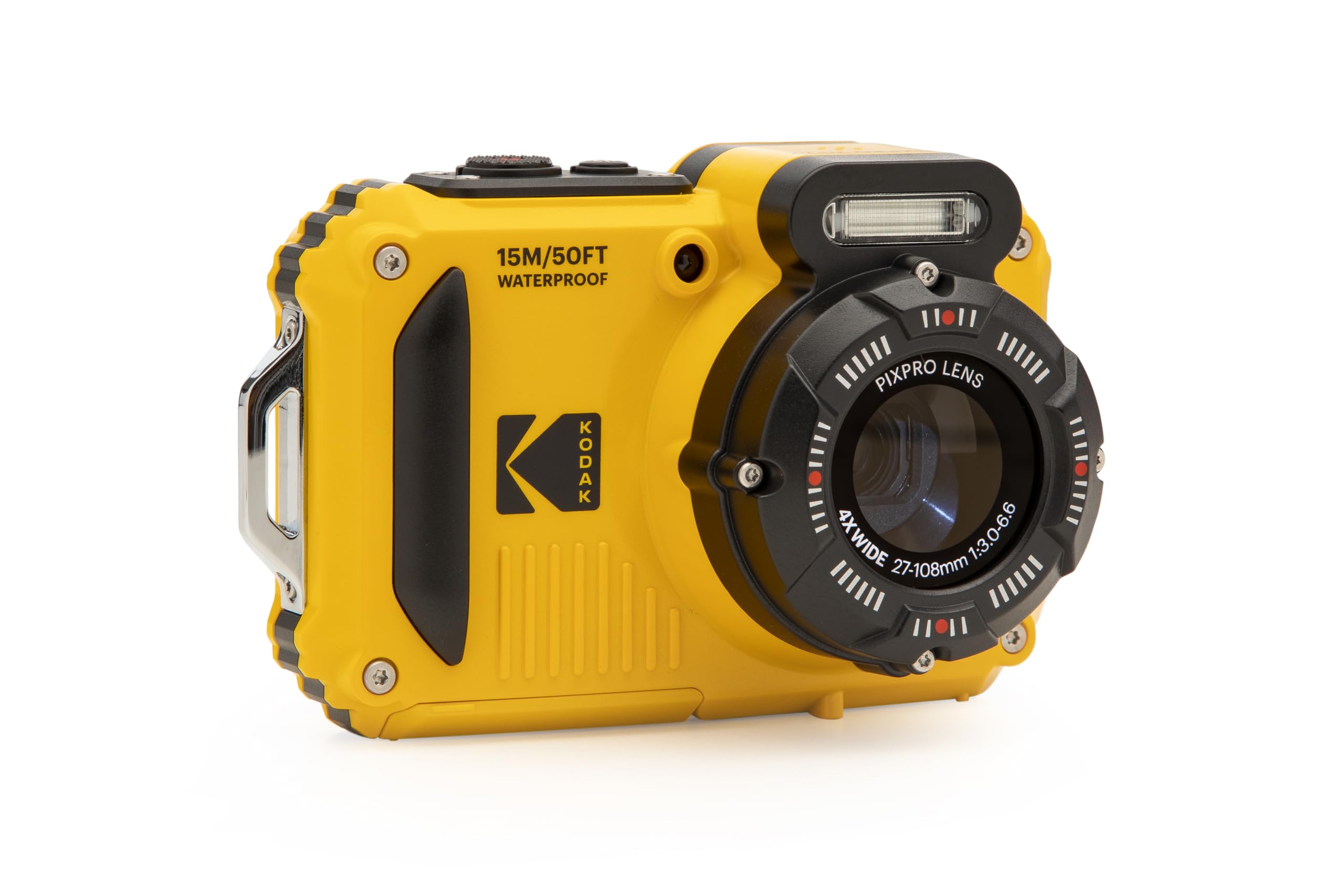 KODAK PIXPRO WPZ2 Rugged Waterproof Shockproof Dustproof WiFi Digital Camera 16MP 4X Optical Zoom 1080P Full HD Video Vlogging Camera 2.7" LCD (Yellow) 4