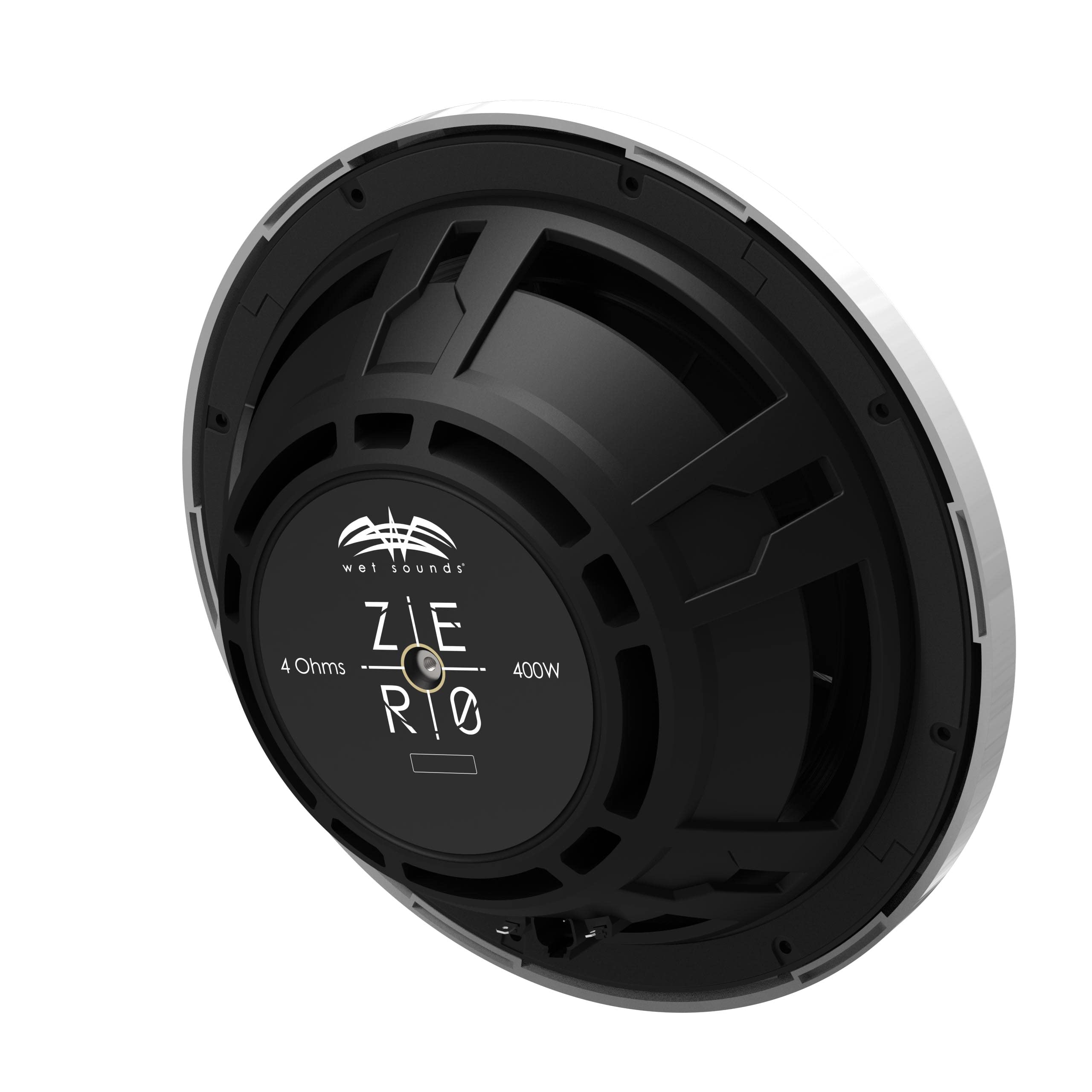 Wet Sounds Zero 12 SUB KIT-S4 - White, 4-Ohm 12" Zero Series Marine Subwoofer & Roto-Molded Loaded Subwoofer Enclosure 6