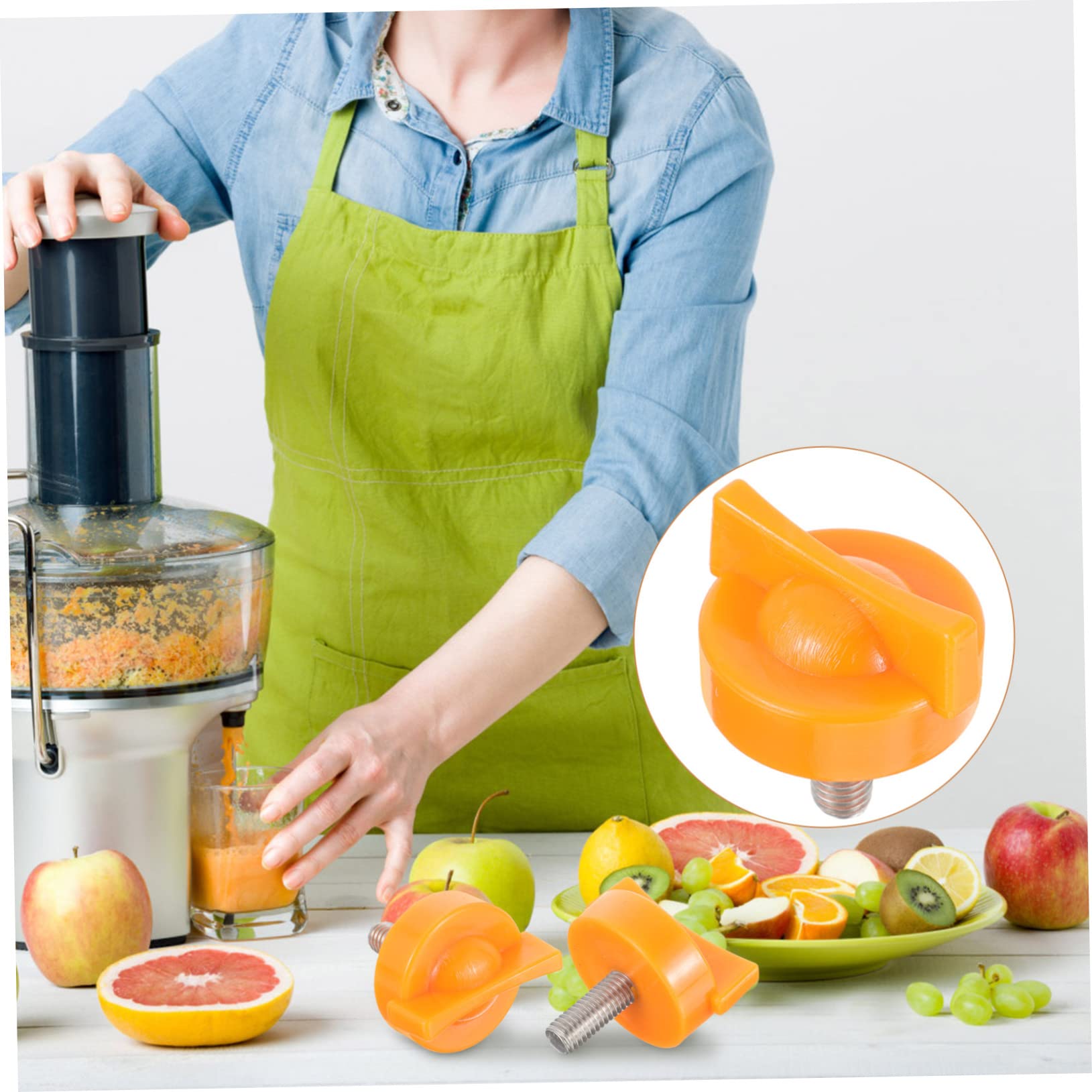 PHENOFICE 2pcs Replacement for Peeler Screw Electric Juicer Parts Cheese Grater Screw Mounting for Fruit Juicer Easy to Use 3