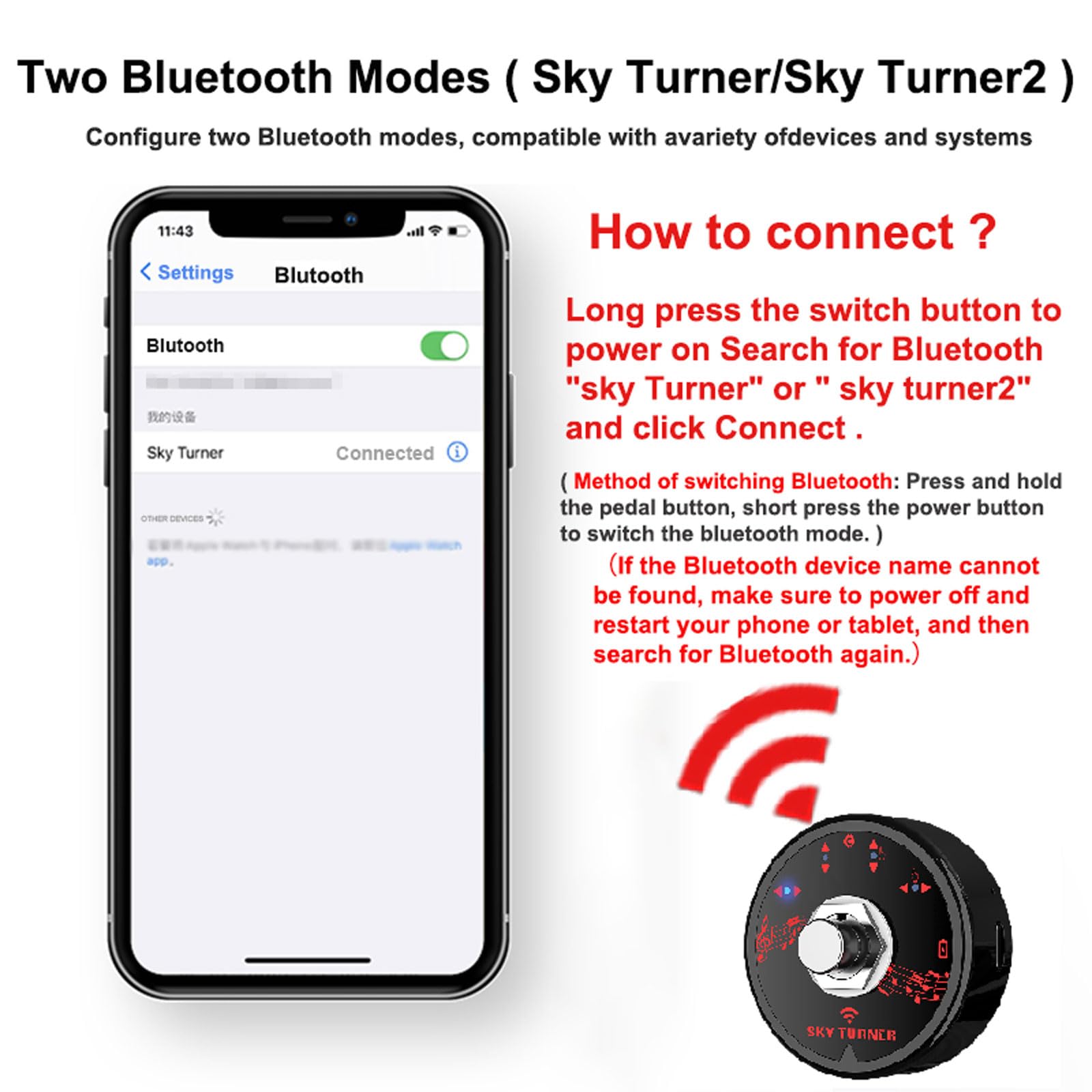 Wireless Page Turner Bluetooth Music Page Pedal Rechargeable Foot Switches for iPad Tablet Android IOS Phones Electronic Music Scores E-books PPT Pictures (Silver) 4