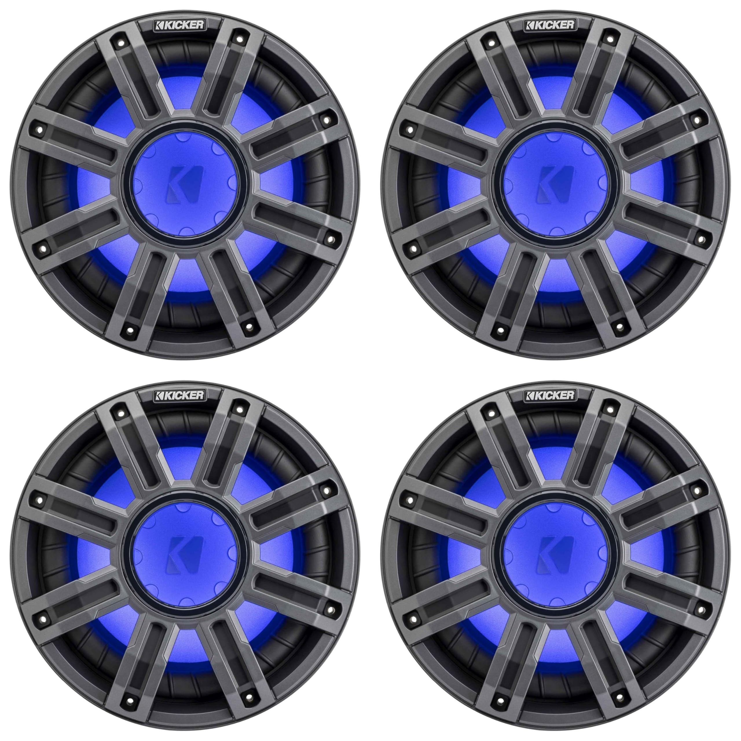 Kicker (4) 51MWF104 - MWF 10-Inch Premium Marine Subwoofer (Free-air) 4-ohm Bundle 1