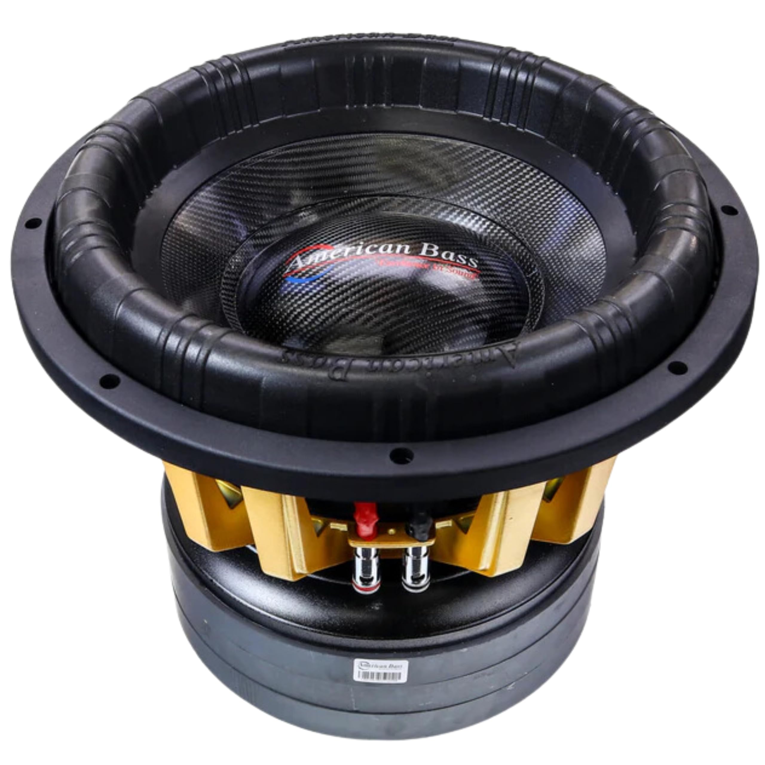 American Bass 12"" King Subwoofer 2 Ohm 15000 Watts 6500 watts RMS KING-12D2, orange 6