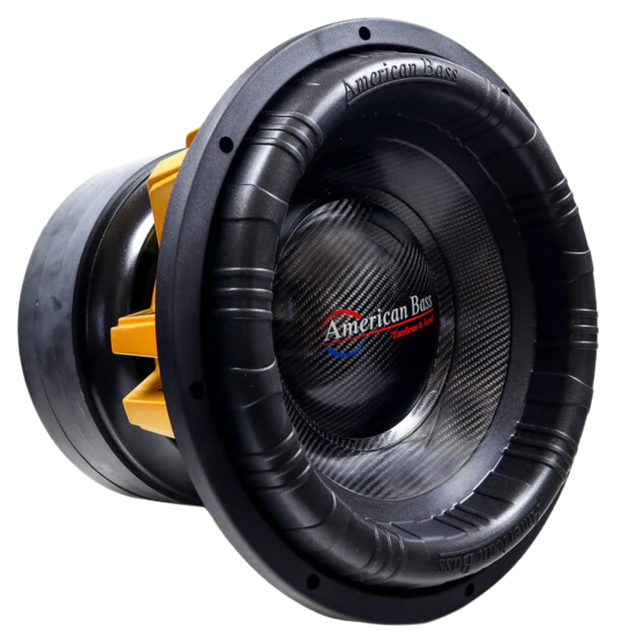 American Bass 12"" King Subwoofer 2 Ohm 15000 Watts 6500 watts RMS KING-12D2, orange 1