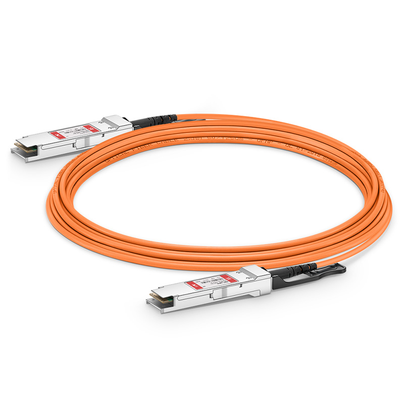 50m (164ft) 40G QSFP+ Active Optical Cable for FS Switches 2