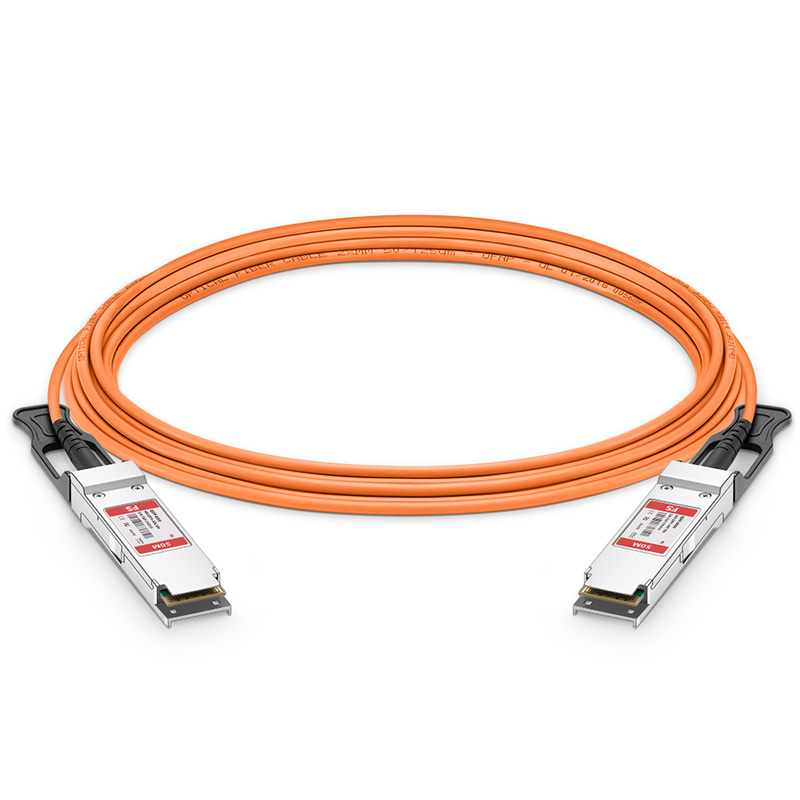 50m (164ft) 40G QSFP+ Active Optical Cable for FS Switches 1
