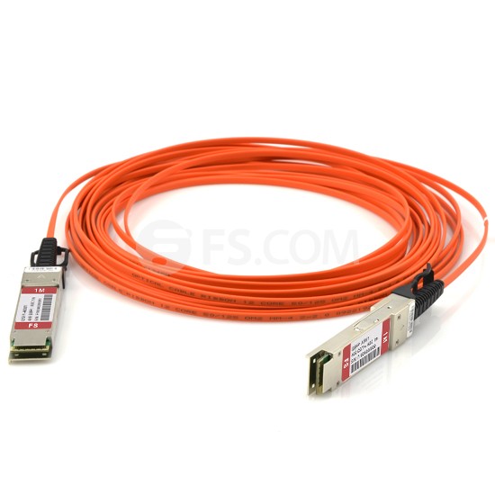 1.25m (4ft) 40G QSFP+ Active Optical Cable for FS Switches 1