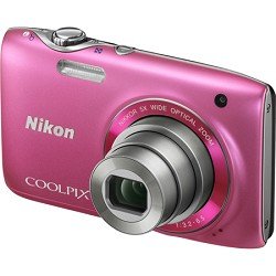 Nikon COOLPIX S3100 14 MP Digital Camera with 5x NIKKOR Wide-Angle Optical Zoom Lens and 2.7-Inch LCD (Pink)