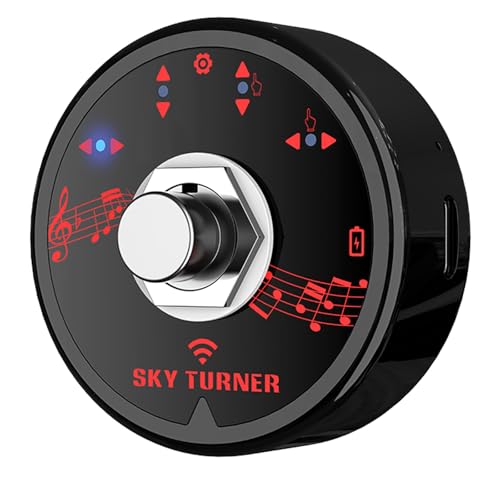 Wireless Page Turner Bluetooth Music Page Pedal Rechargeable Foot Switches for iPad Tablet Android IOS Phones Electronic Music Scores E-books PPT Pictures (Silver)