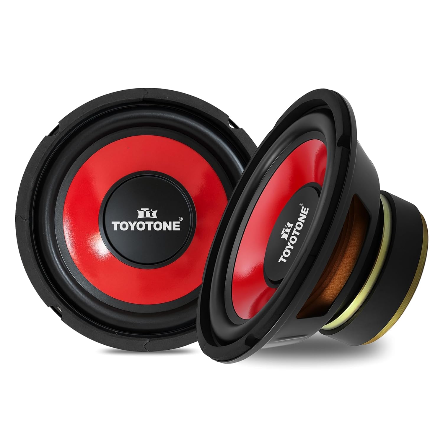 TOYOTONE 6" inch 40 Watt Inch HI-FI Woofer (Pack of 2) | Rainbow Deluxe Series | Copper Coil of 4 Ohms | Form Woofer | 90x17 Magnet | for Car and Home Audio System.