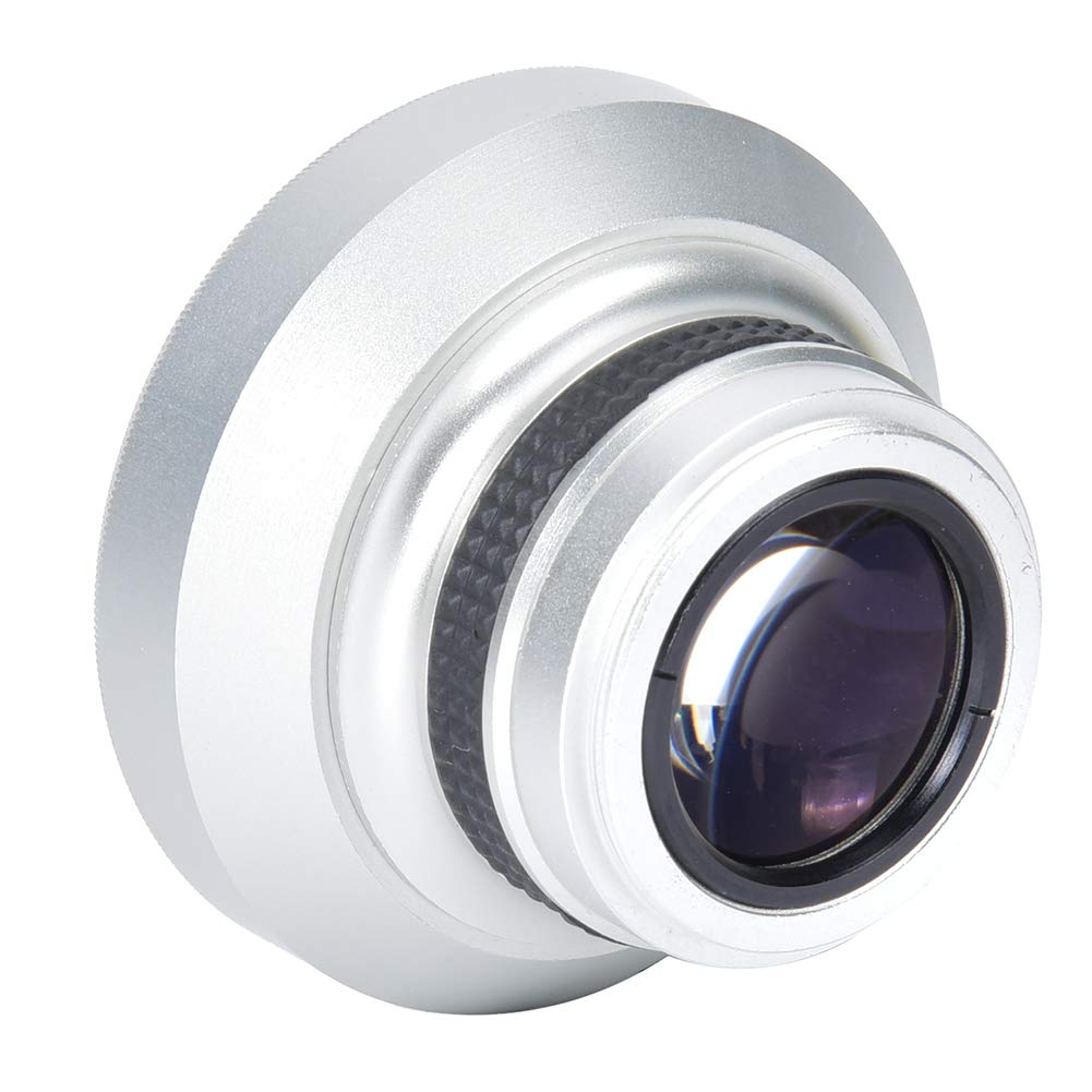 37mm 0.25X Super Fisheye Lens Additional Lens, Fish Eye Lens Phone, Silver Strong Applicability, for Macro Closeup Shooting, for 37mm Caliber Camera Lenses