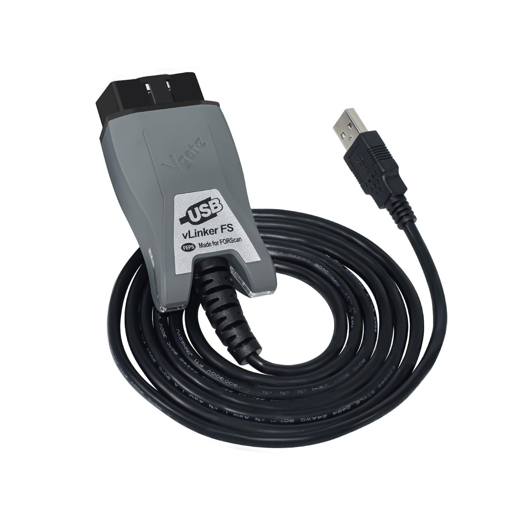 vLinker vLinker FS USB OBD2 Adapter Diagnostic Tool for FORScan HS/MS-CAN Car Auto Switch, ECU Programming & Modification, Hacker-Proof, Unlock Advanced and Hidden Functions