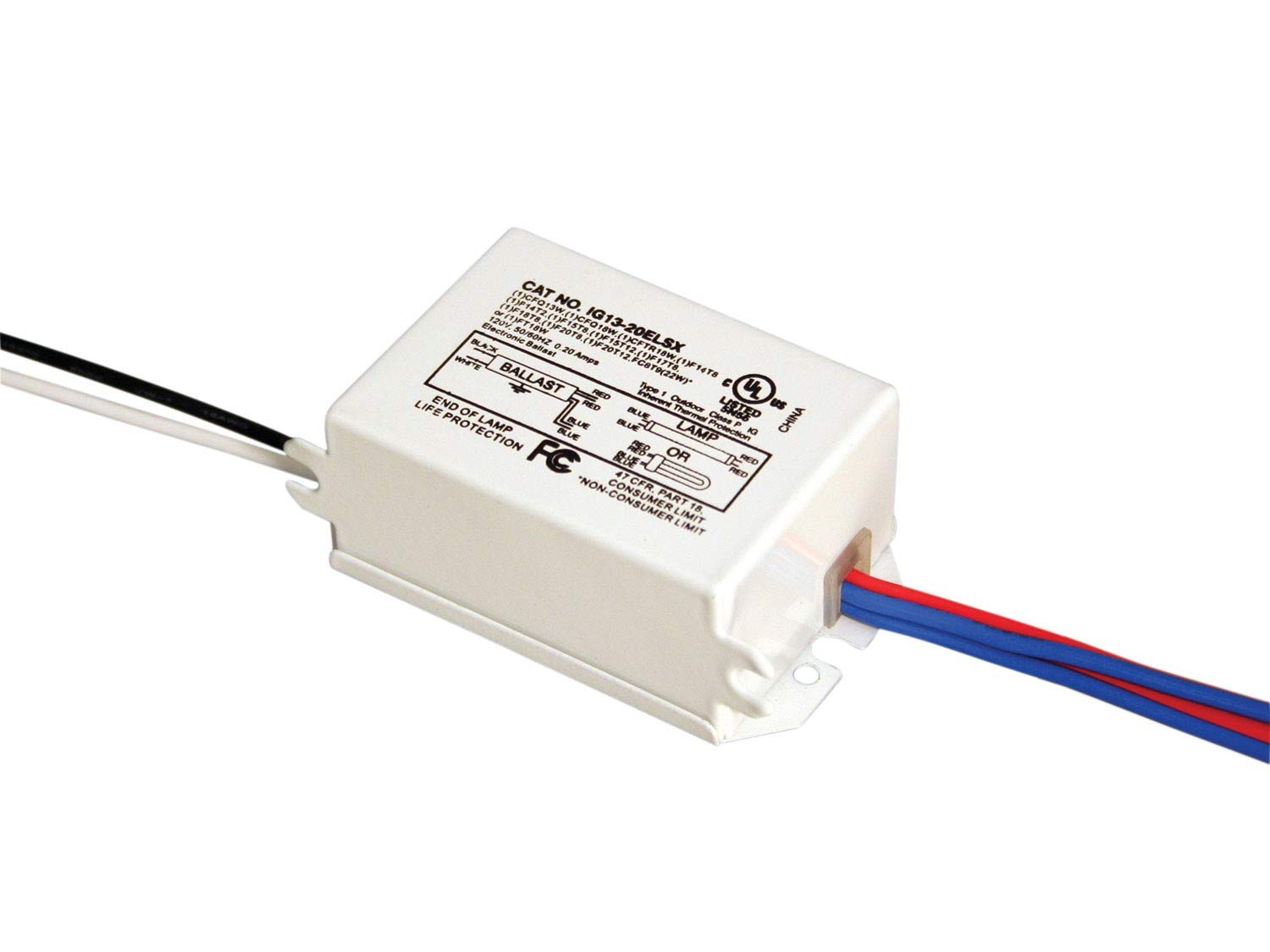 Solus IG13-20ELSX Electronic 120V Fluorescent Lamp Ballast, Easy Install & Energy Saving, Great for Aquarium & Terrarium Lamp Lighting, UL & CUL, Operates Linear & Compact Fluorescent Lamps