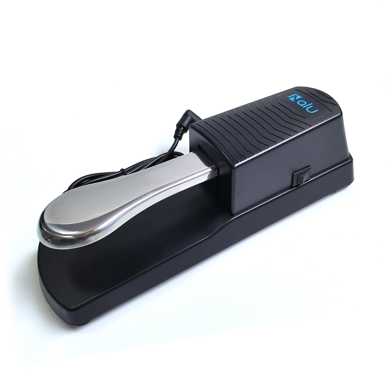 NALU Universal Sustain Pedal for Piano/Keyboard - Anti-Slip Rubber Base, 67" Cable, Quiet & Smooth Operation, ABS Shell with Metal Pedal & Spring (1/4" Jack) Model A