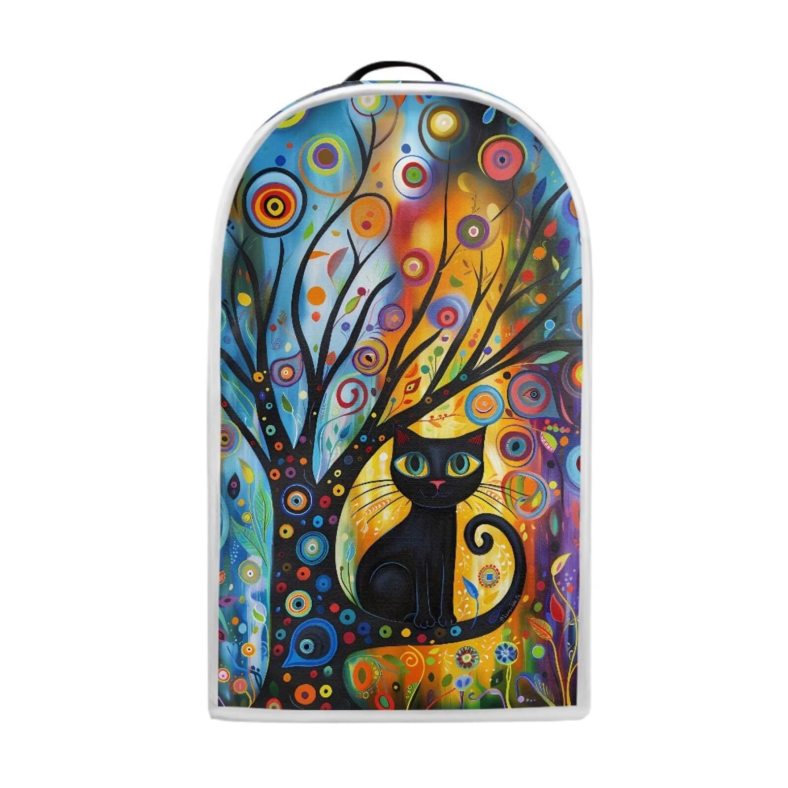 PJHEQOXE Modern Art Cat Print Blender Cover Small Kitchen Appliance Covers Stand Mixer Coffee Juicer Maker Blender Dust Cover and Fingerprint Protection