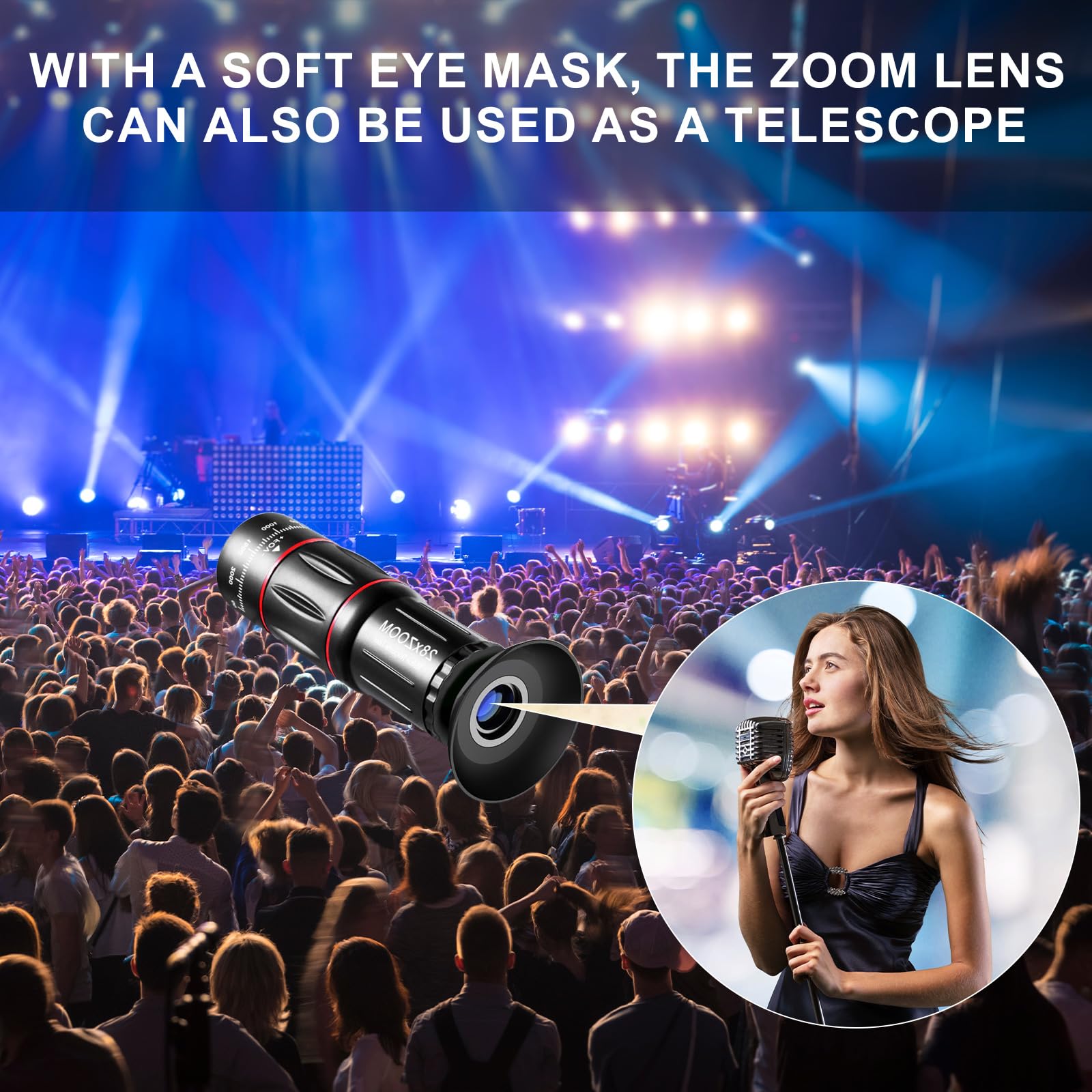 Phone Camera Lens Kit 28X Telephoto Lens for